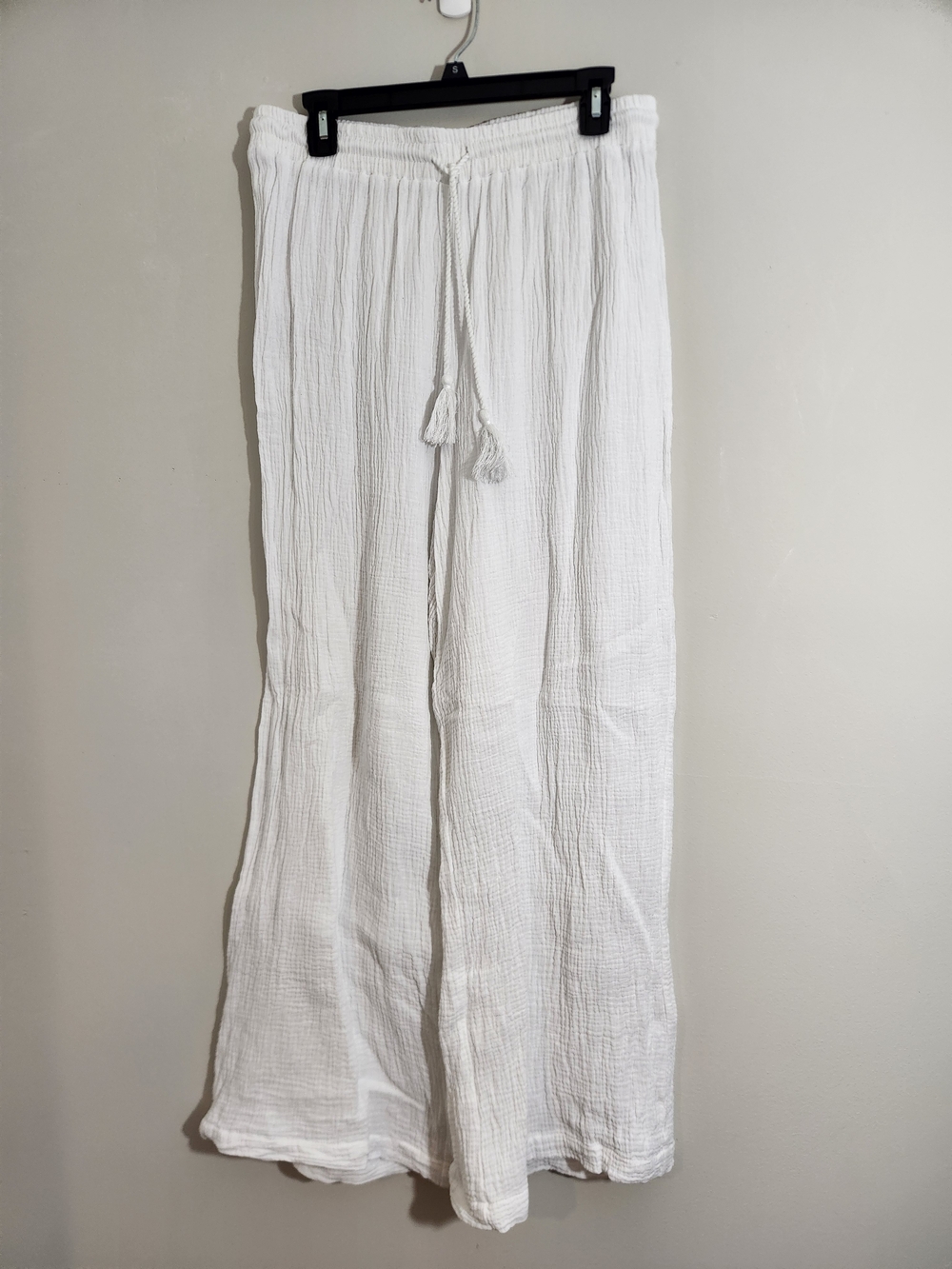C&C California White Cotton Gauze Pants Preppy Coastal Lilly Pulitzer Nautical